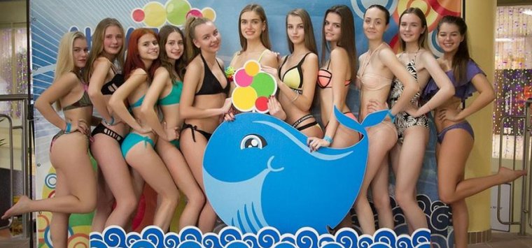 Фотосессия участниц конкурса «Мисс Псков» под водой