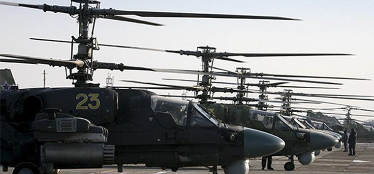 Восемь вертолетов «Аллигатор» переброшены на аэродром Остров
