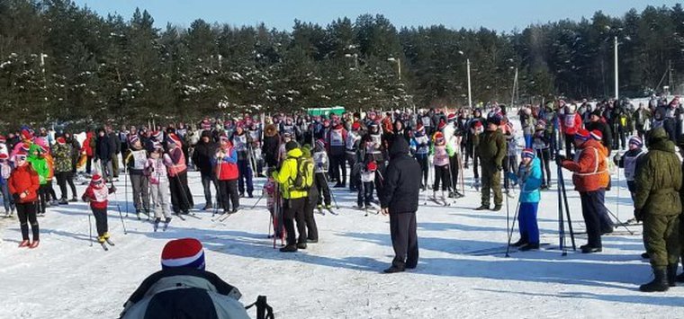 Массовая гонка «Лыжня России» прошла в Островском районе