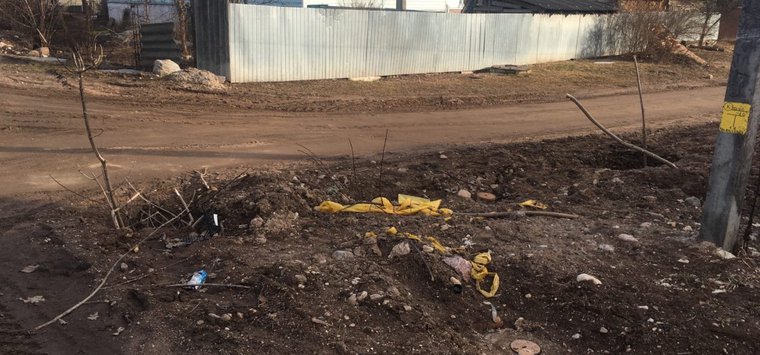 На испорченную после газификации дорогу пожаловался острович
