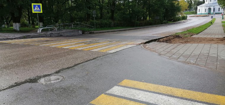 Поврежденный переход в Острове привели в порядок