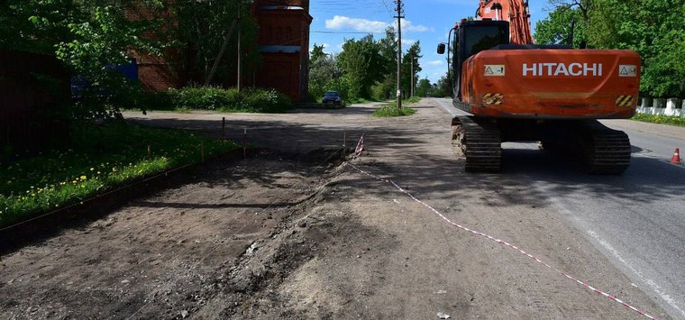 Тротуары обновляют в городе Острове