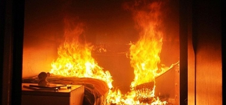 На улице 25 Октября в Острове произошел еще один пожар