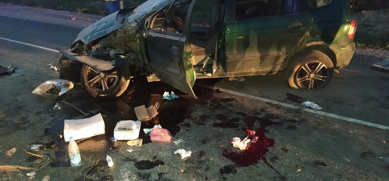 Женщина пострадала в ДТП под Островом