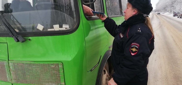 В Острове сотрудники ГИБДД поздравили водителей с 23 Февраля