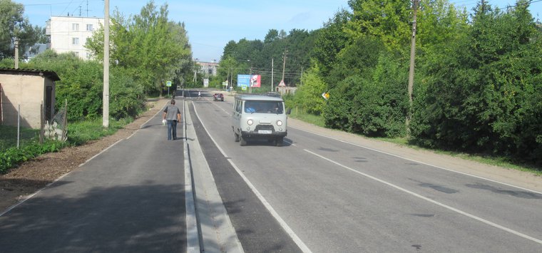 Новые тротуары появляются в городе Острове