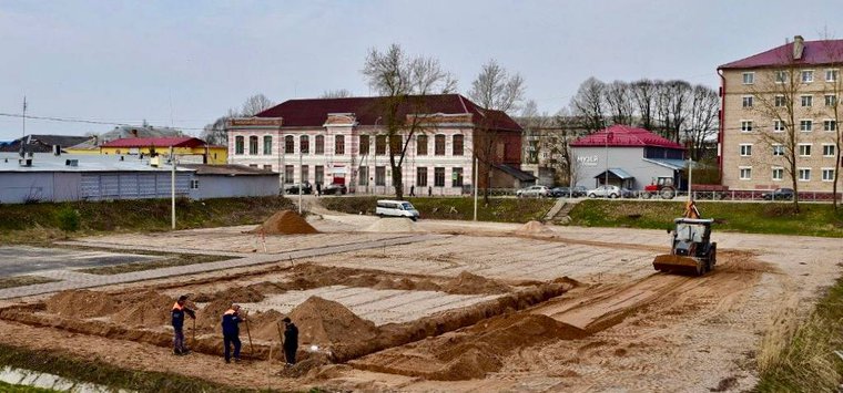 В Острове начался второй этап благоустройства Детского парка