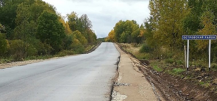 Ремонт дороги Нестрино – Остров закончат к концу ноября