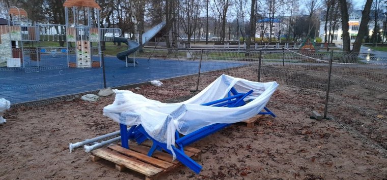 Новые элементы игровой площадки установили в центре Острова