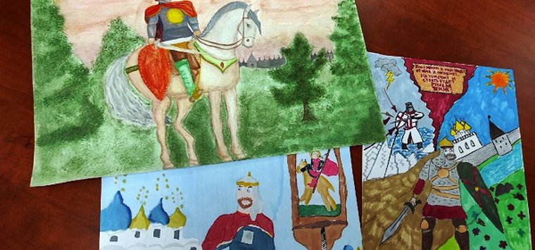 Островичи отмечены по итогам конкурса рисунков «Александр Невский и Псковская земля»
