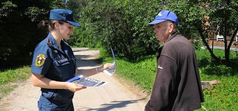 О мерах пожарной безопасности напомнили островичам
