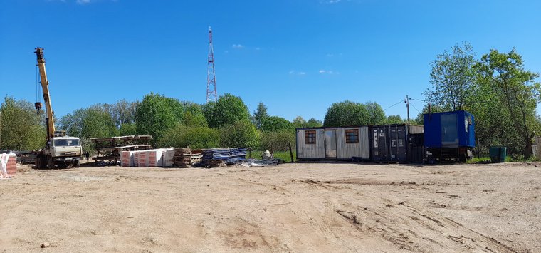 В Острове строят дом для переселения горожан из ветхого жилья