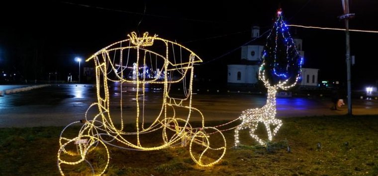 Четыре новогодние ели установят в Острове