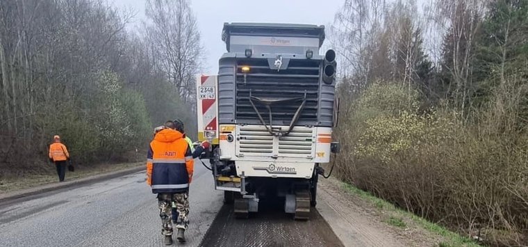 Идет подготовка к ремонту дороги Остров – Новоржев