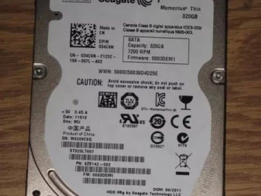 Жёсткий диск Seagate Momentus Thin ST320LT020