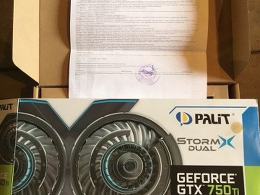 Видеокарта palit gtx 750 ti 2gb