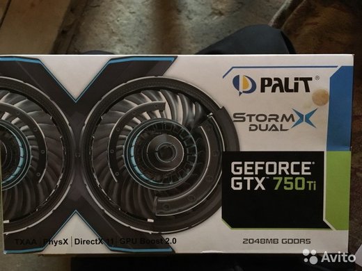 Видеокарта palit gtx 750 ti 2gb