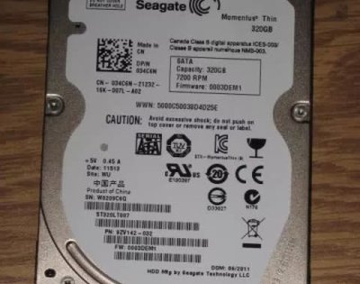Жёсткий диск Seagate Momentus Thin ST320LT020