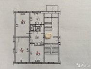 3-к квартира, 62.8 м², 1/5 эт.